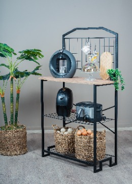 Geniş Mutfak Bango Masa Kahve Köşesi Dekoratif Mutfak Düzenleyici Çok Amaçlı Dolap