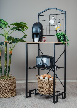 Dar Mutfak Bango Masa Kahve Köşesi Dekoratif Mutfak Düzenleyici Çok Amaçlı Dolap