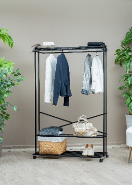 2 Yönlü 3 Raflı Metal Askılık